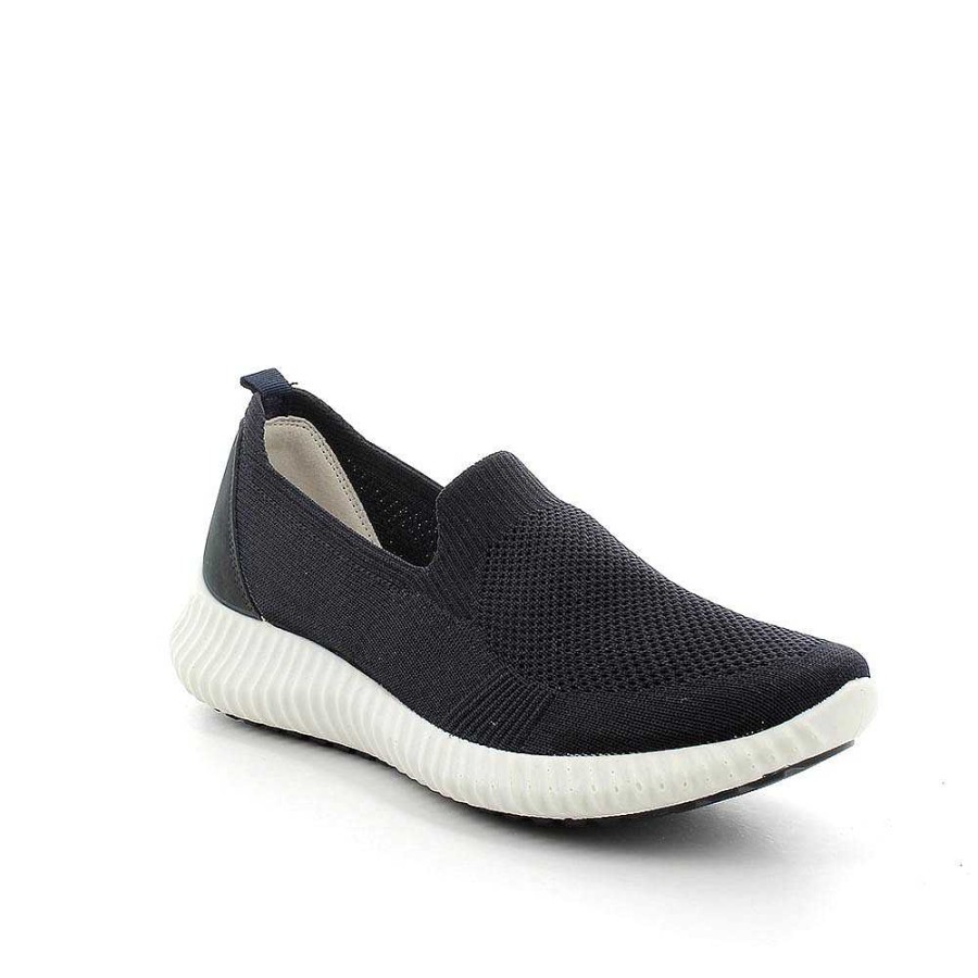 Igi&Co Sneakers Calzino Da Donna Blu Mocassini E Slip On