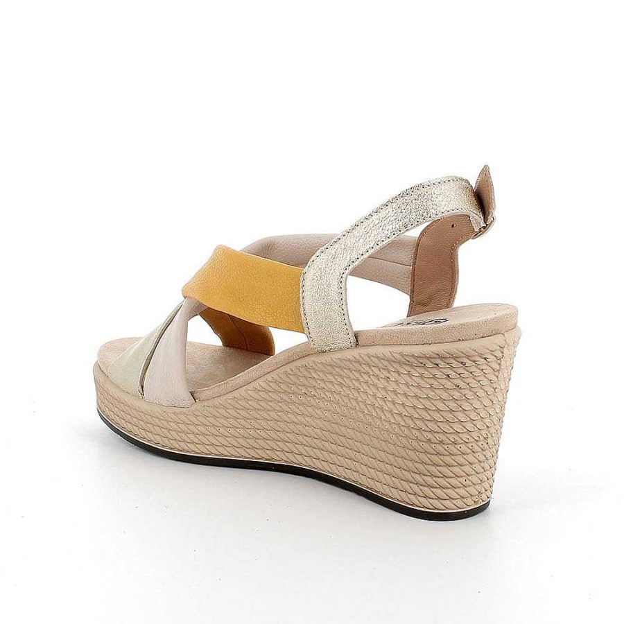 Igi&Co Sandali Con Zeppa Da Donna Platino-Beige Chiaro Zeppe