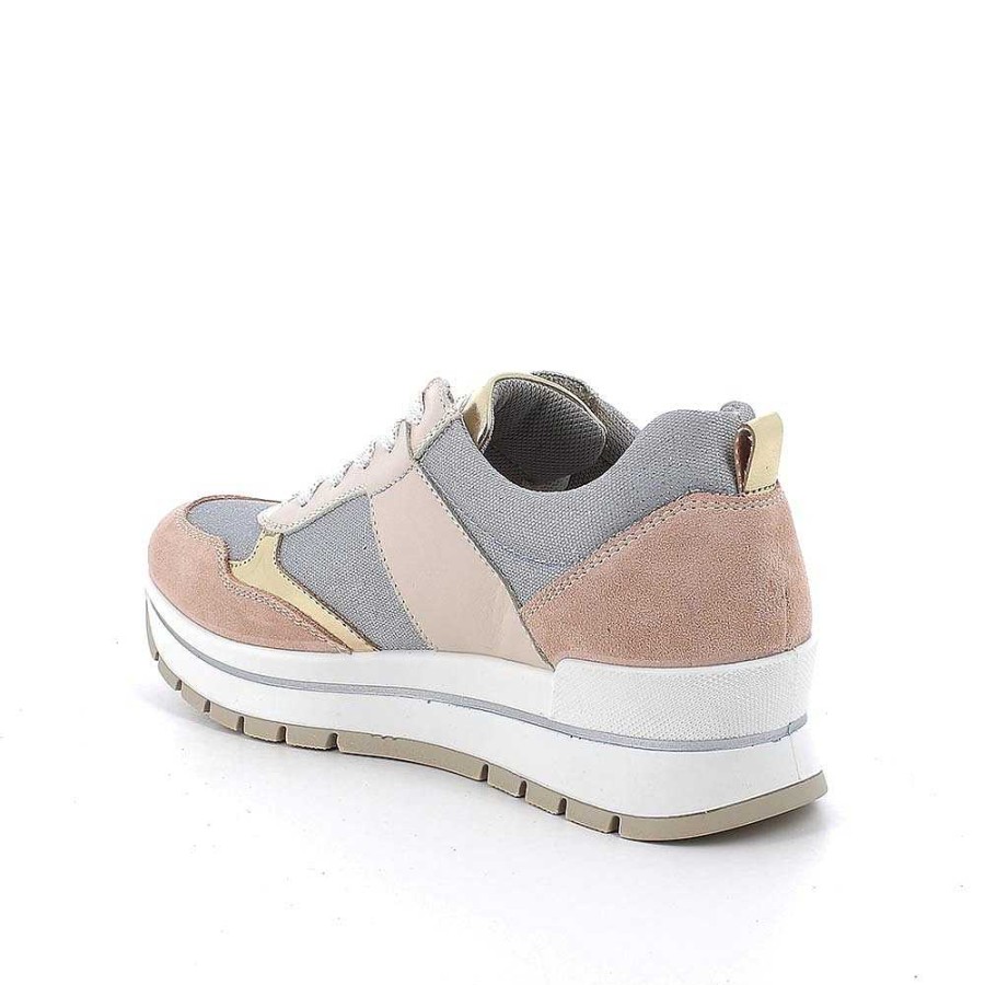 Igi&Co Sneakers Da Donna Skin-Panna-Grigio Sneakers