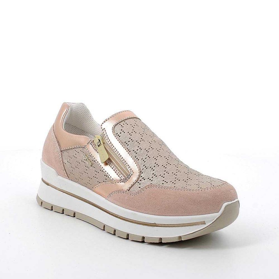 Igi&Co Sneakers In Pelle Da Donna Skin-Champagne Sneakers