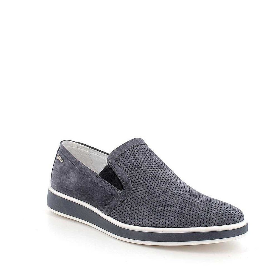 Igi&Co Slip On In Pelle Da Uomo Jeans Mocassini E Scarpe Basse