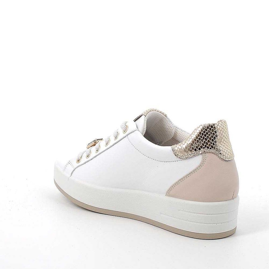 Igi&Co Sneakers In Pelle Da Donna Bianco-Ecru Sneakers