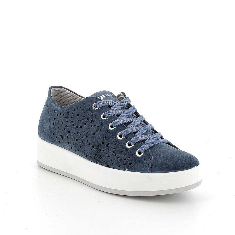 Igi&Co Sneakers In Pelle Da Donna Jeans Sneakers