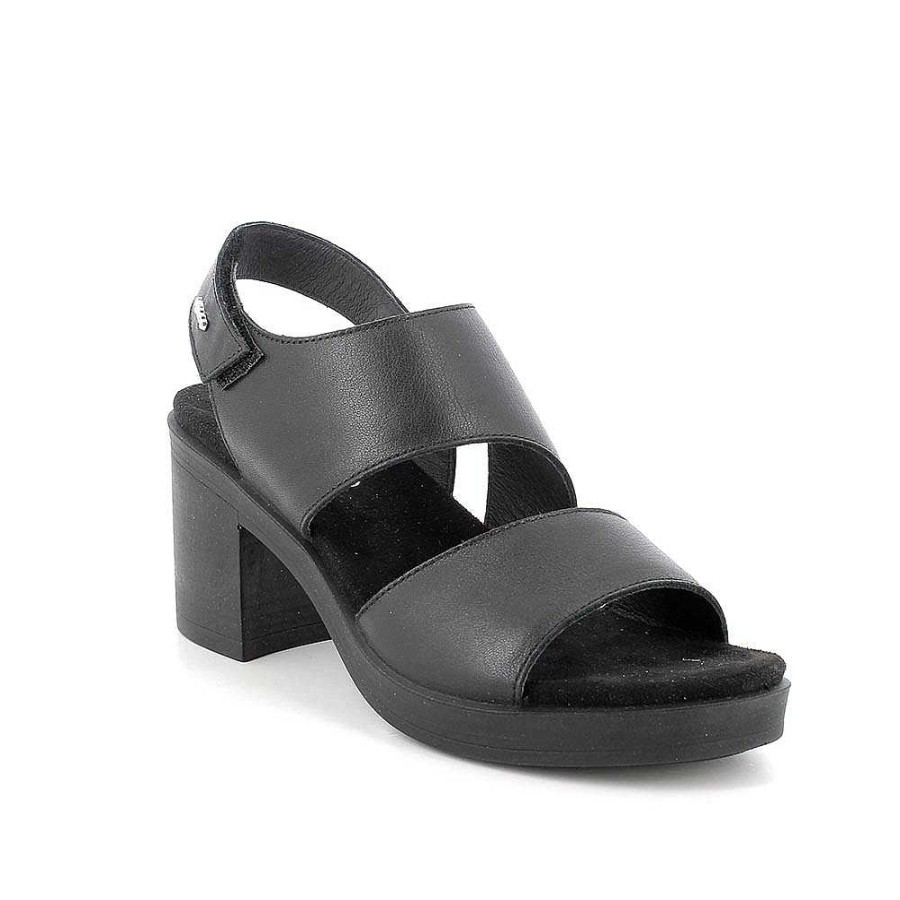 Igi&Co Sandali Con Tacco In Pelle Da Donna Nero Scarpe Con Tacco