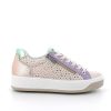 Igi&Co Sneakers In Pelle Da Donna Ecru-Lilla Sneakers