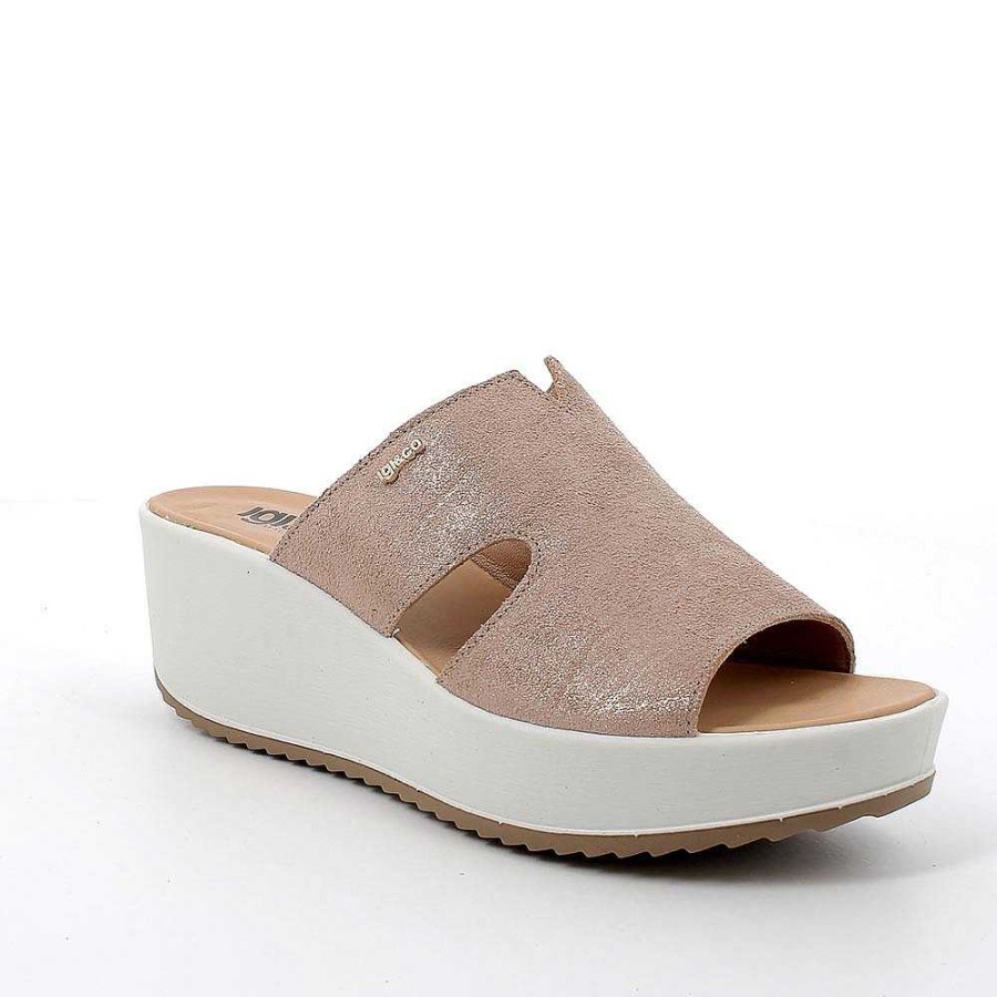 Igi&Co Sandali Con Zeppa In Pelle Da Donna Beige Zeppe