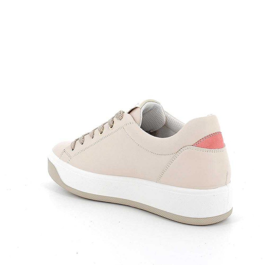 Igi&Co Sneakers In Pelle Da Donna Ecru Sneakers