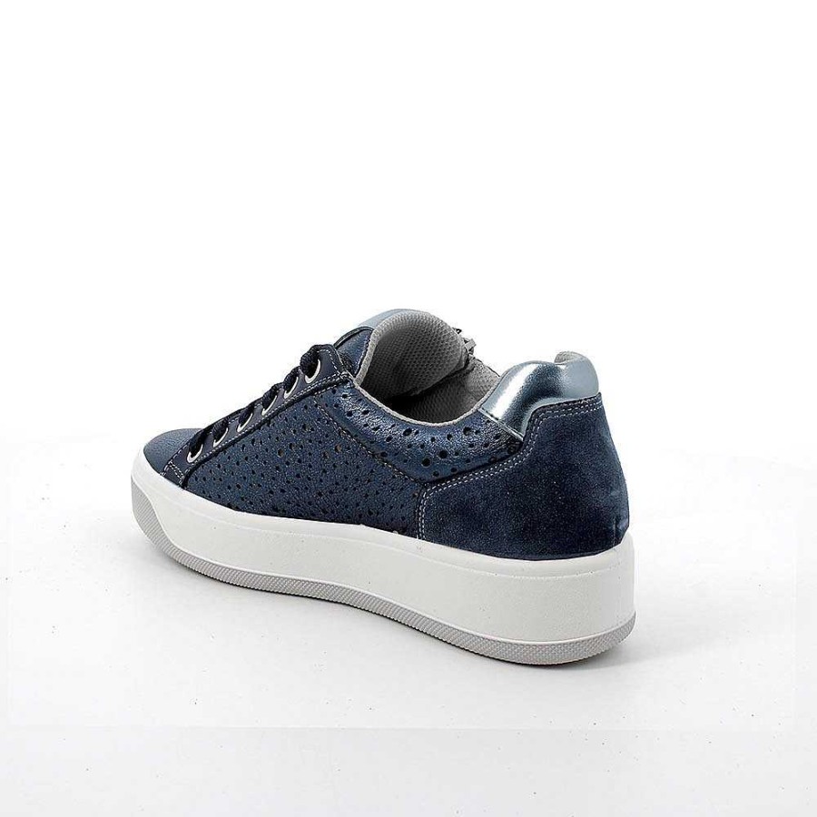 Igi&Co Sneakers In Pelle Da Donna Jeans Sneakers