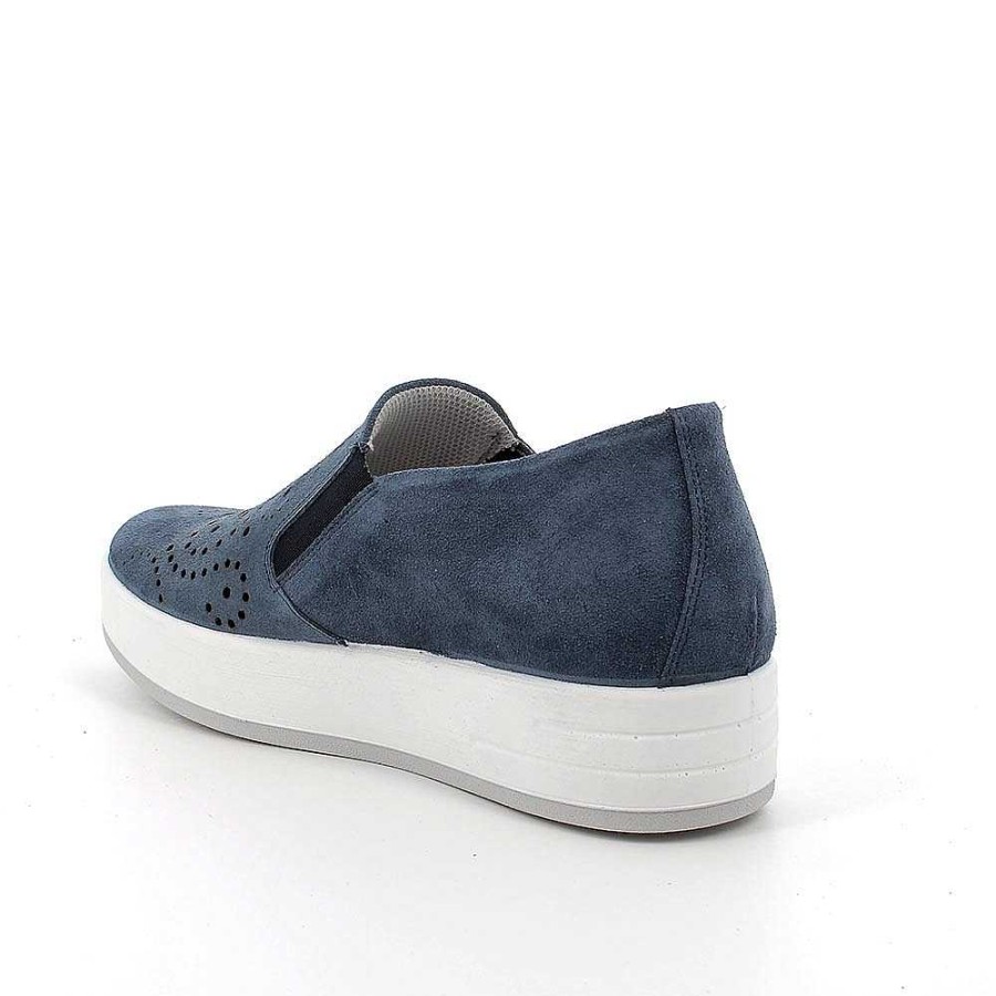 Igi&Co Slip On In Pelle Da Donna Jeans Mocassini E Slip On