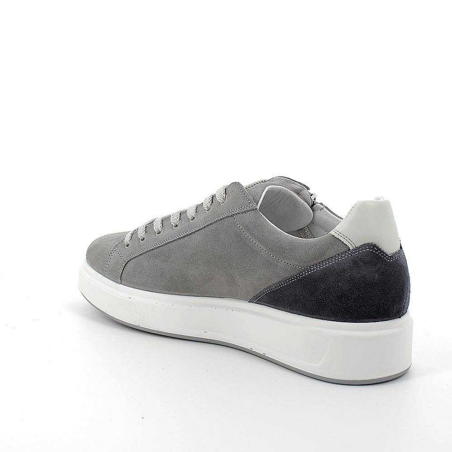 Igi&Co Sneakers In Pelle Da Uomo Grigio Sneakers