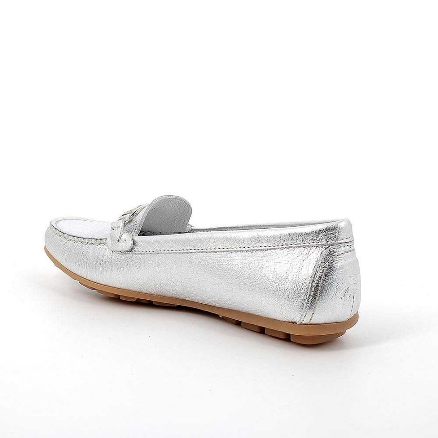 Igi&Co Mocassini In Pelle Da Donna Argento Mocassini E Slip On