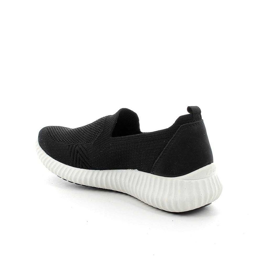 Igi&Co Sneakers Calzino Da Donna Nero Mocassini E Slip On