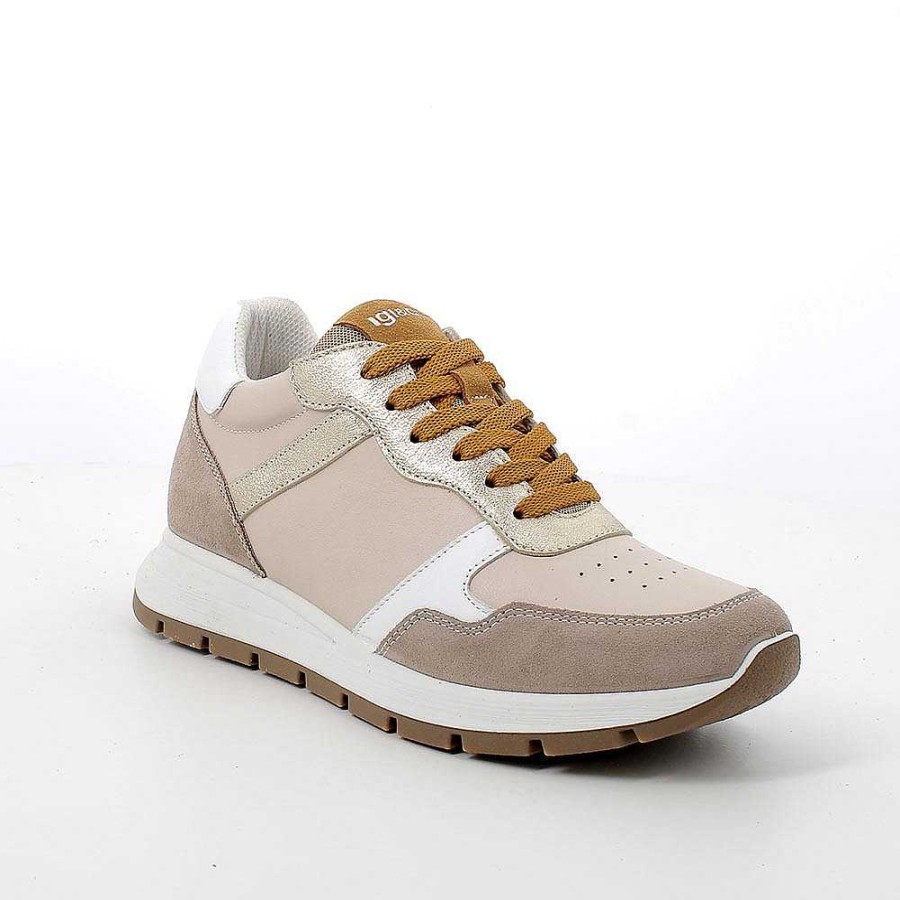 Igi&Co Sneakers In Pelle Da Donna Ecru-Visone Sneakers