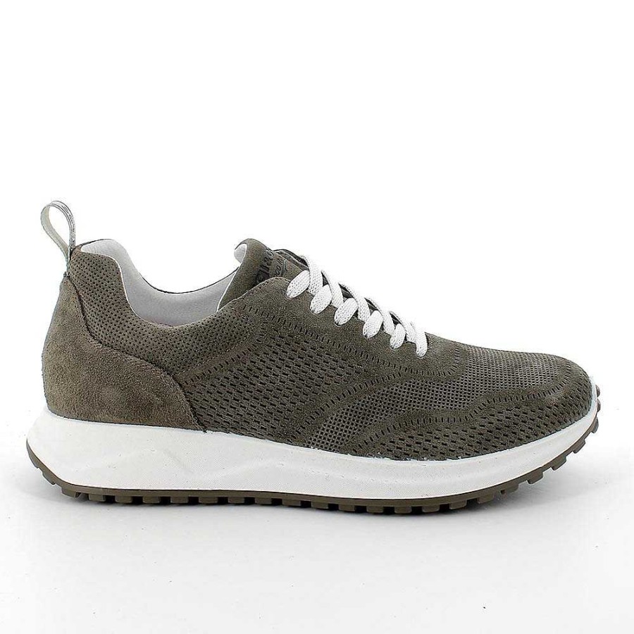 Igi&Co Sneakers In Pelle Da Uomo Verde Militare Sneakers