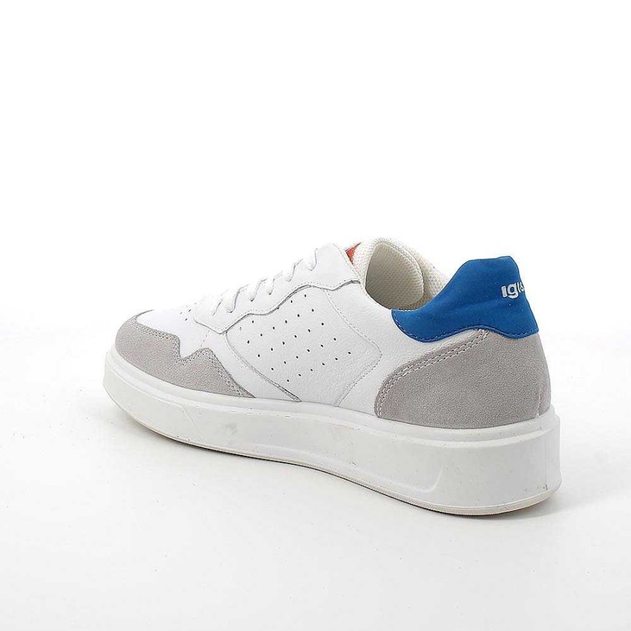 Igi&Co Sneakers In Pelle Da Uomo Bianco Sneakers