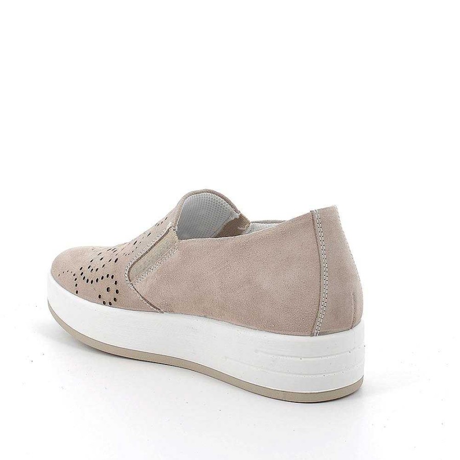 Igi&Co Slip On In Pelle Da Donna Visone Mocassini E Slip On