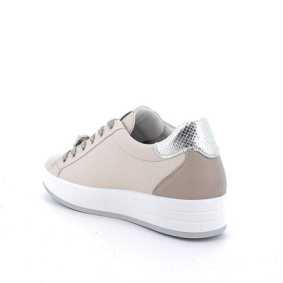 Igi&Co Sneakers In Pelle Da Donna Ecru Sneakers