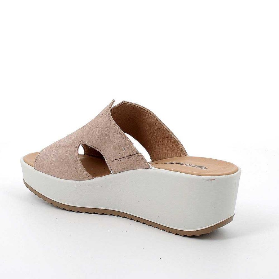 Igi&Co Sandali Con Zeppa In Pelle Da Donna Beige Zeppe