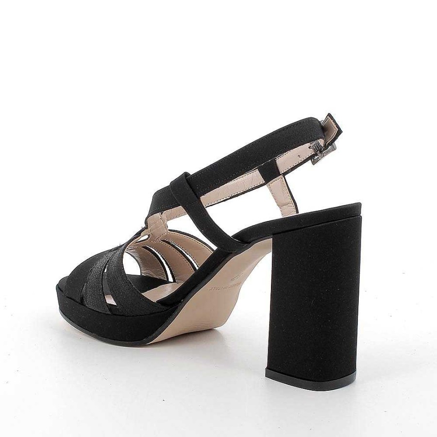 Igi&Co Sandali Con Tacco E Plateau Da Donna Nero Scarpe Con Tacco