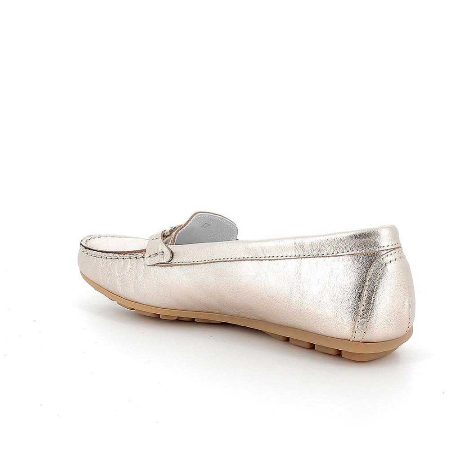 Igi&Co Mocassini In Pelle Da Donna Taupe Laminato Mocassini E Slip On