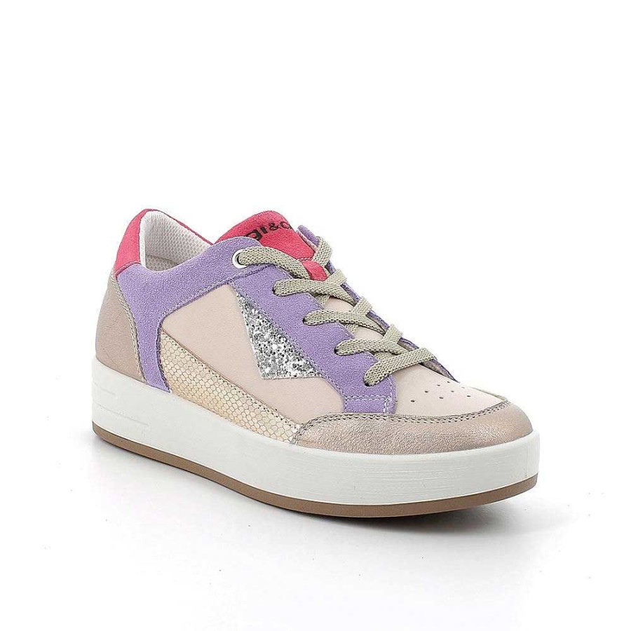 Igi&Co Sneakers In Pelle Da Donna Champagne-Beige Sneakers