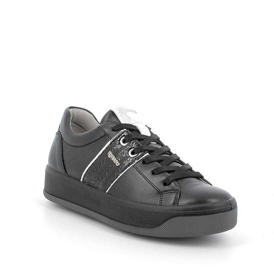 Igi&Co Sneakers In Pelle Da Donna Nero Sneakers