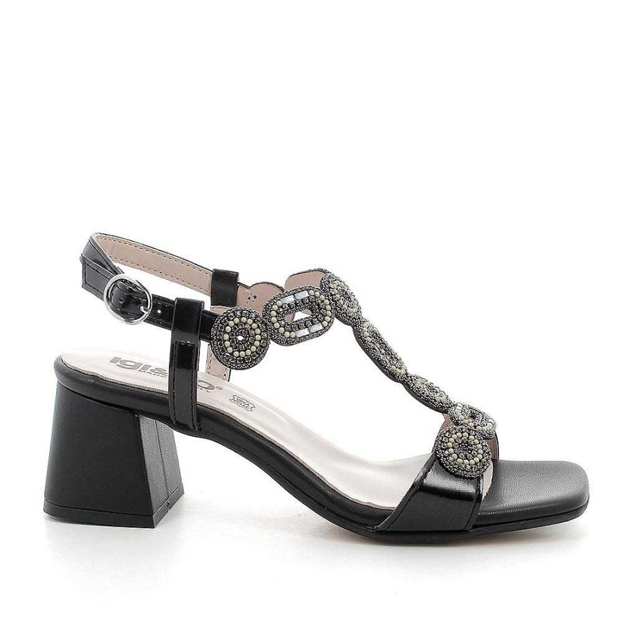 Igi&Co Sandali Con Tacco Da Donna Nero Scarpe Con Tacco