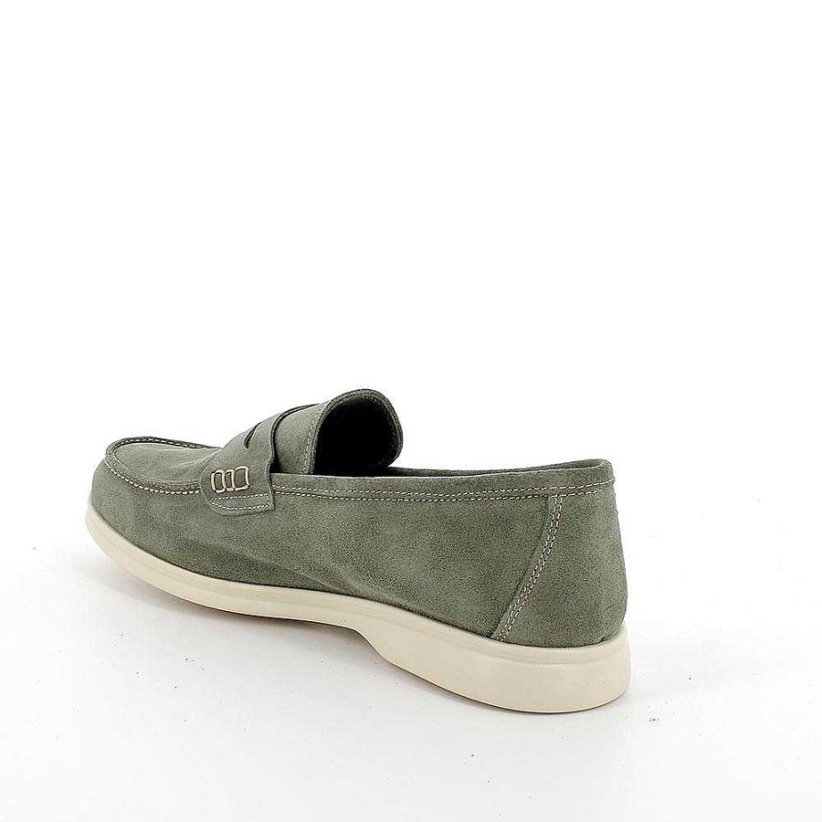 Igi&Co Mocassini In Pelle Da Uomo Verde Militare Mocassini E Scarpe Basse