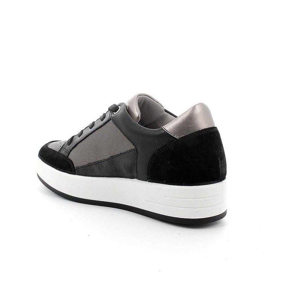 Igi&Co Sneakers In Pelle Da Donna Nero Sneakers