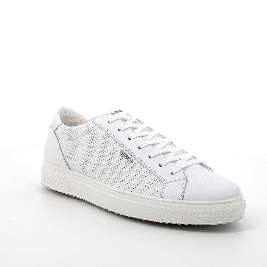 Igi&Co Sneakers In Pelle Da Uomo Bianco Sneakers