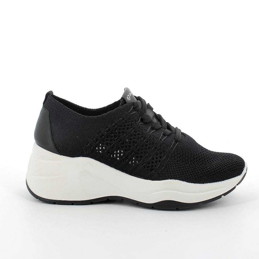 Igi&Co Sneakers Con Zeppa Da Donna Nero Zeppe