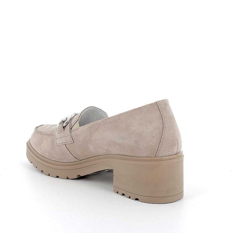 Igi&Co Mocassini Con Tacco In Pelle Da Donna Visone Scarpe Con Tacco