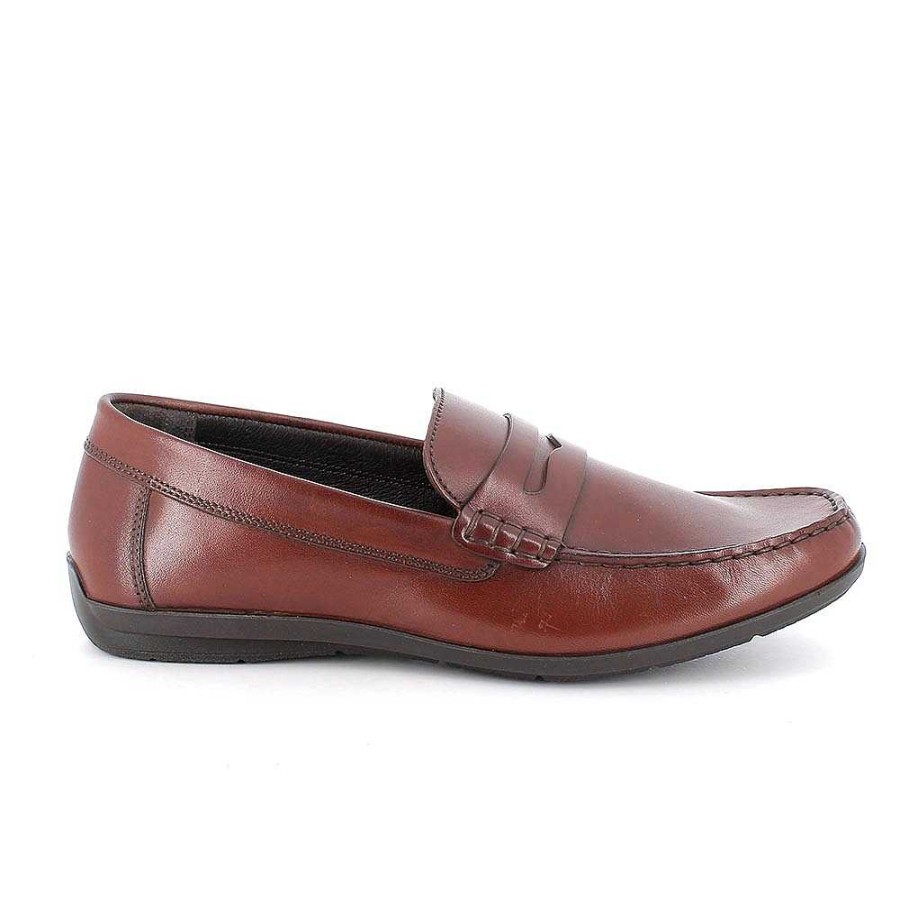 Igi&Co Mocassini In Pelle Da Uomo Cognac Mocassini E Scarpe Basse