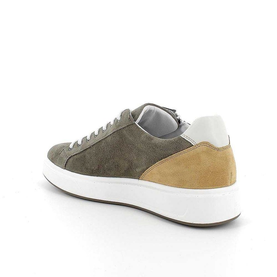 Igi&Co Sneakers In Pelle Da Uomo Verde Militare Sneakers