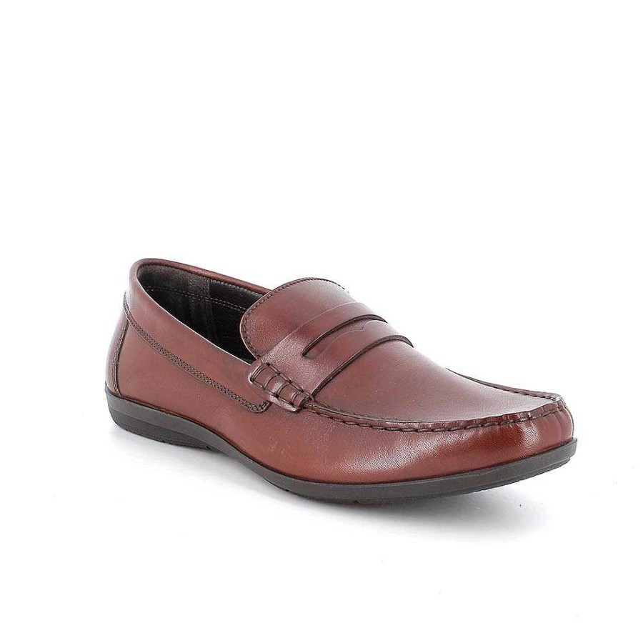 Igi&Co Mocassini In Pelle Da Uomo Cognac Mocassini E Scarpe Basse